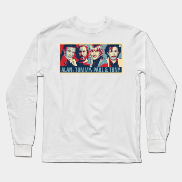 Alan, Tommy, Paul & Tony Long Sleeve T-Shirt by DAFTFISH